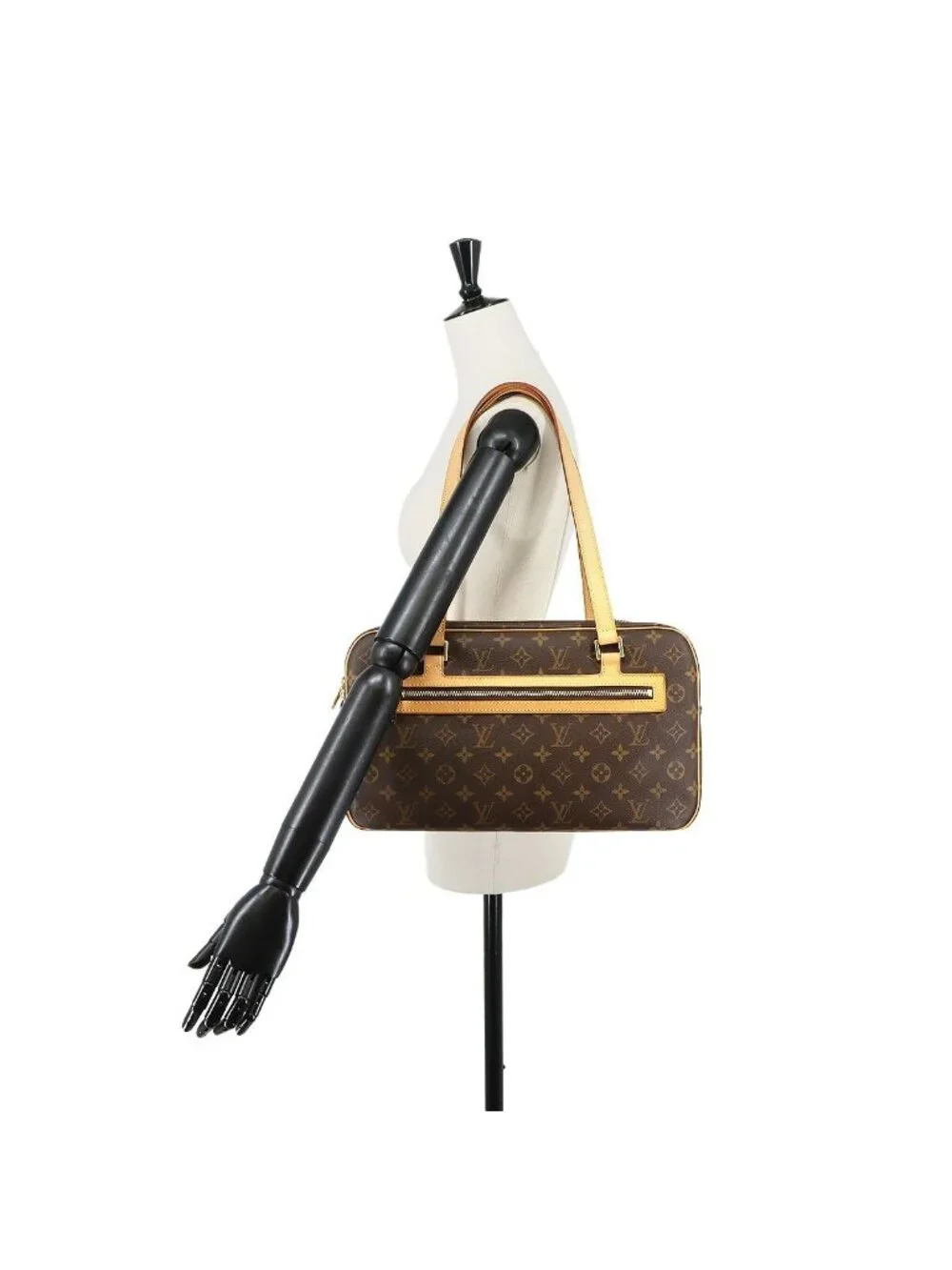 Louis Vuitton Monogram City GM Shoulder Bag Brown Gold Site GM